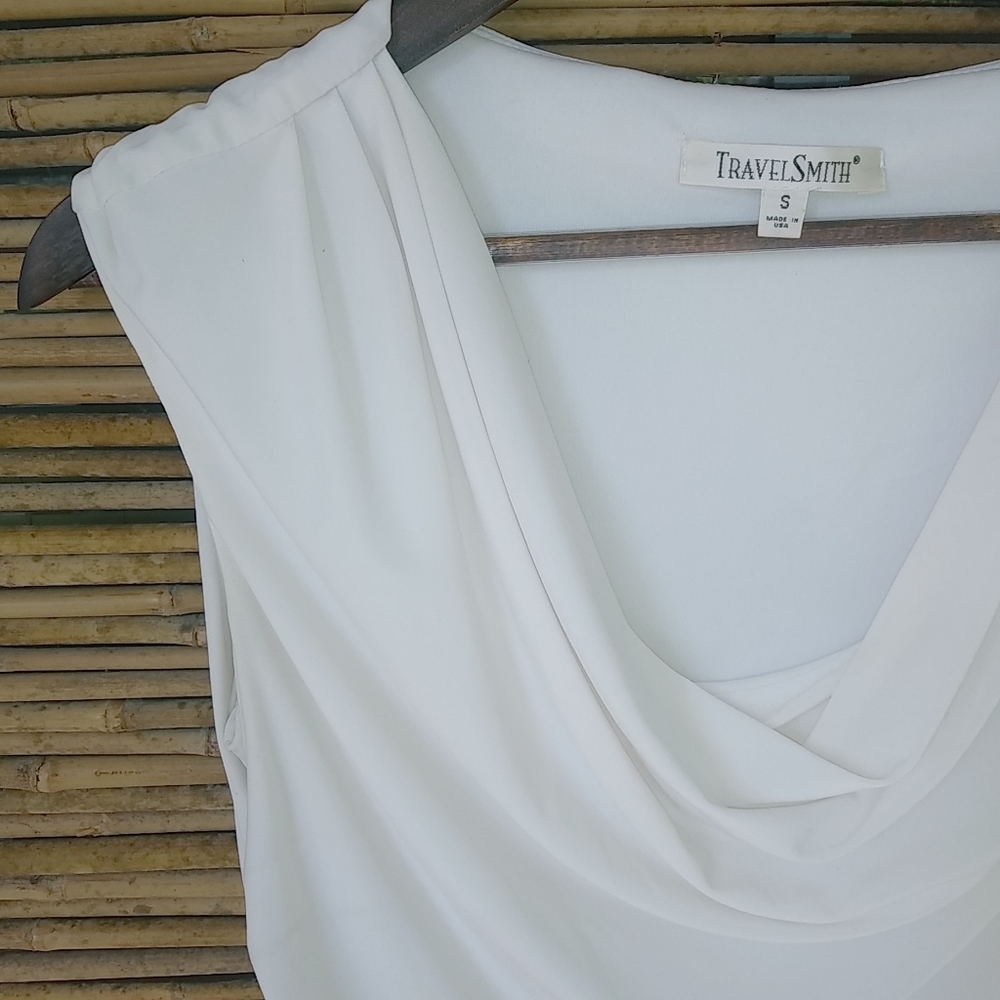 Travel Smith S White Stretch Top - Picture 7 of 8